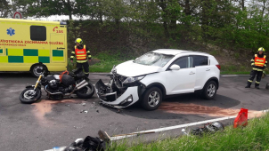 Do třech nehod byly zapletené motorky