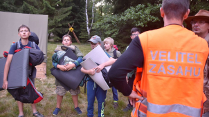 Hasiči ve Staré Vodě evakuovali dětský tábor